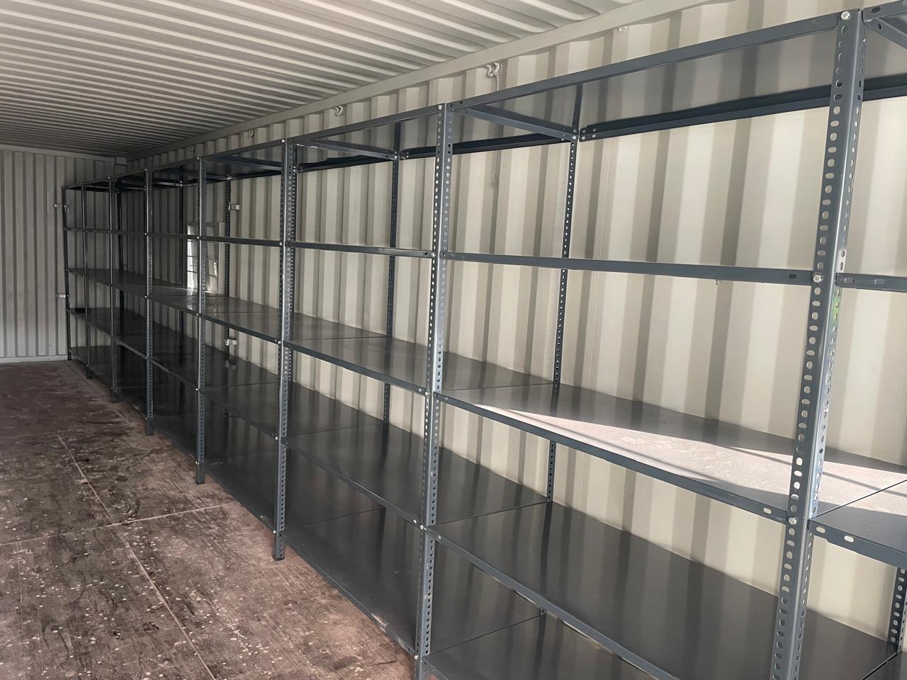 Container home in mountain setting